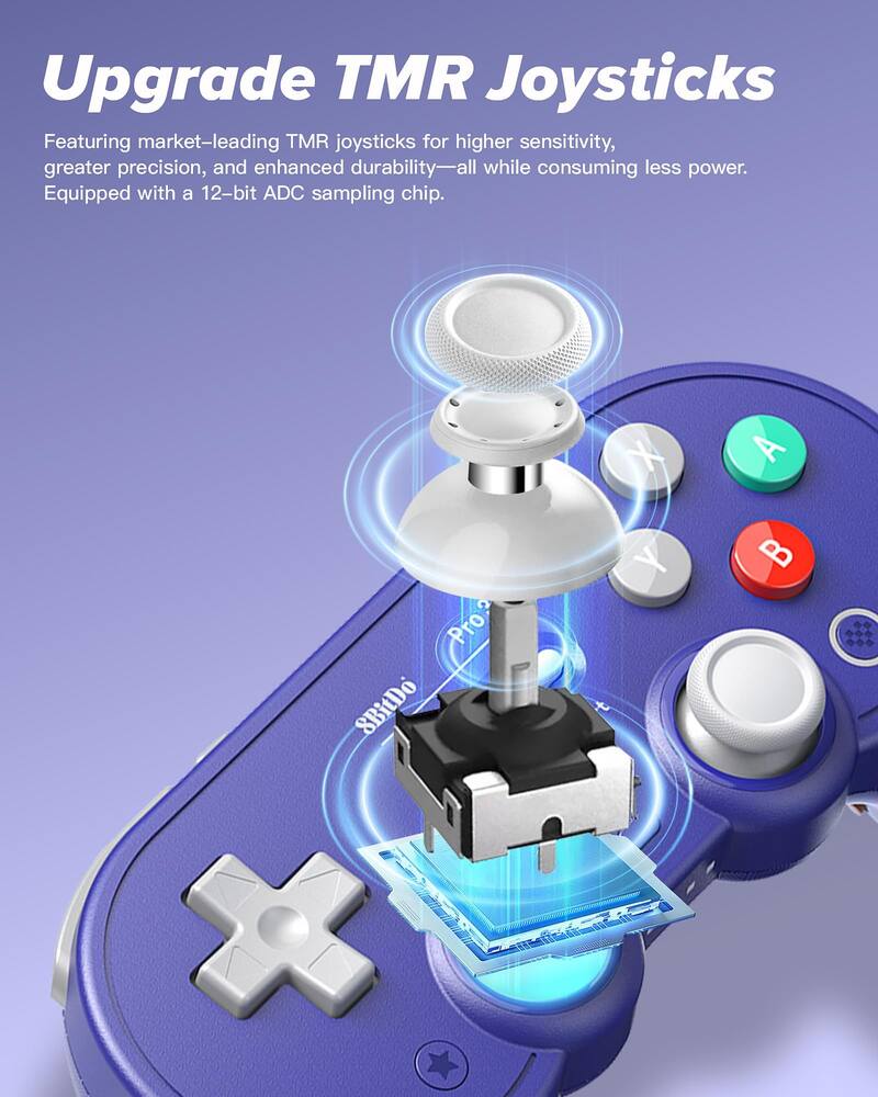 Controlador inalámbrico 8Bitdo Pro 3 Bluetooth para Switch/Pc
